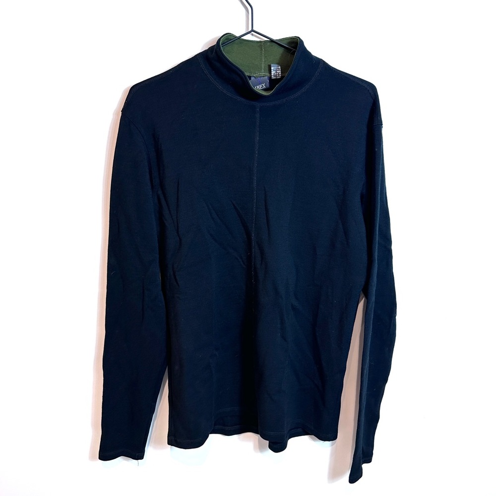 Ibex Womens Large Black Turtleneck Pullover